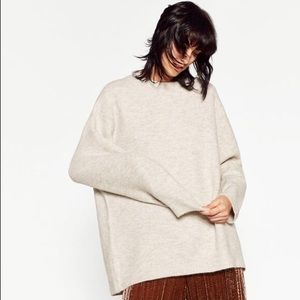 Zara oversized knit sweater (s)